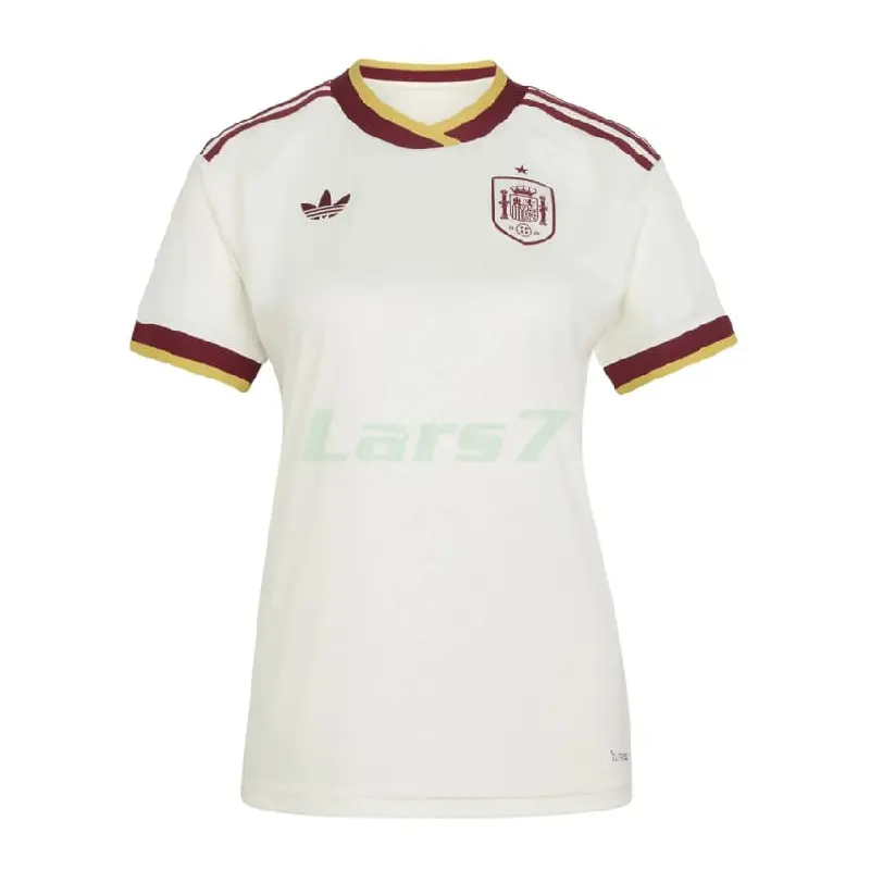 Camiseta España 2ª Equipación Mundial 2026 Blanco/Rojo Mujer