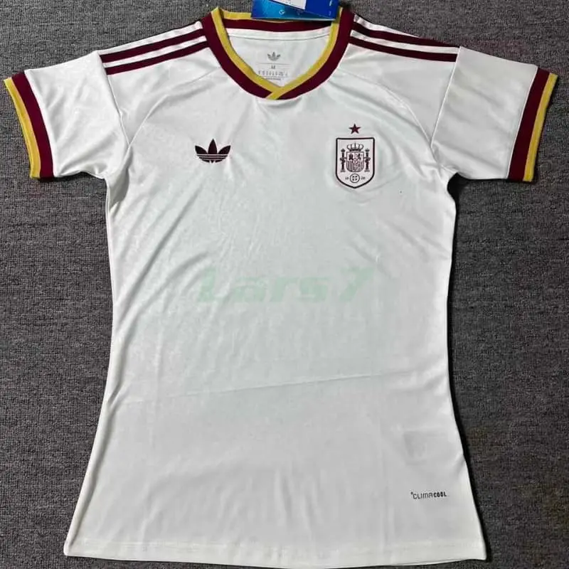 Camiseta España 2ª Equipación Mundial 2026 Blanco/Rojo Mujer