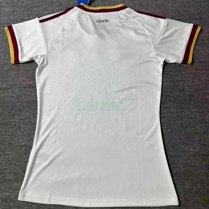 Camiseta España 2ª Equipación Mundial 2026 Blanco/Rojo Mujer