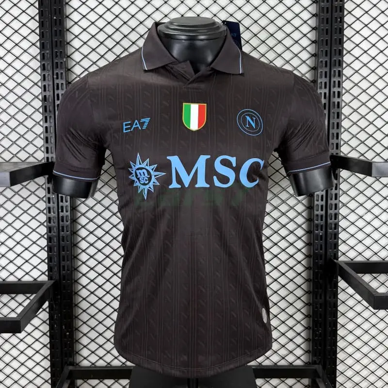 Camiseta Napoli 3ª Equipación 2025/2026 Negro (EDICIÓN JUGADOR)