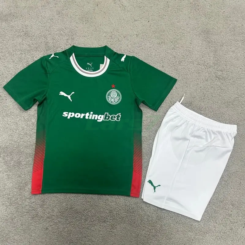 Camiseta Palmeiras 1ª Equipación 2026/2027 Verde Niño Kit