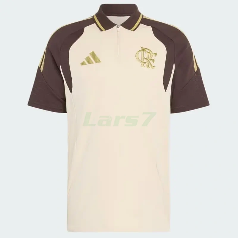 Polo Flamengo 2026/2027 Amarillo Claro/Marrón