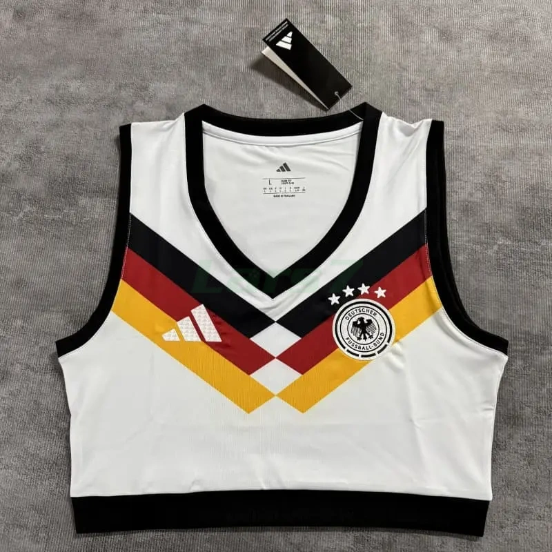 Top corto Alemania 1ª Equipación Mundial 2026 Blanco Mujer