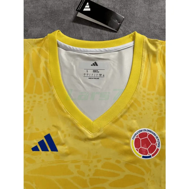 Top corto Colombia 1ª Equipación Mundial 2026 Amarillo Mujer