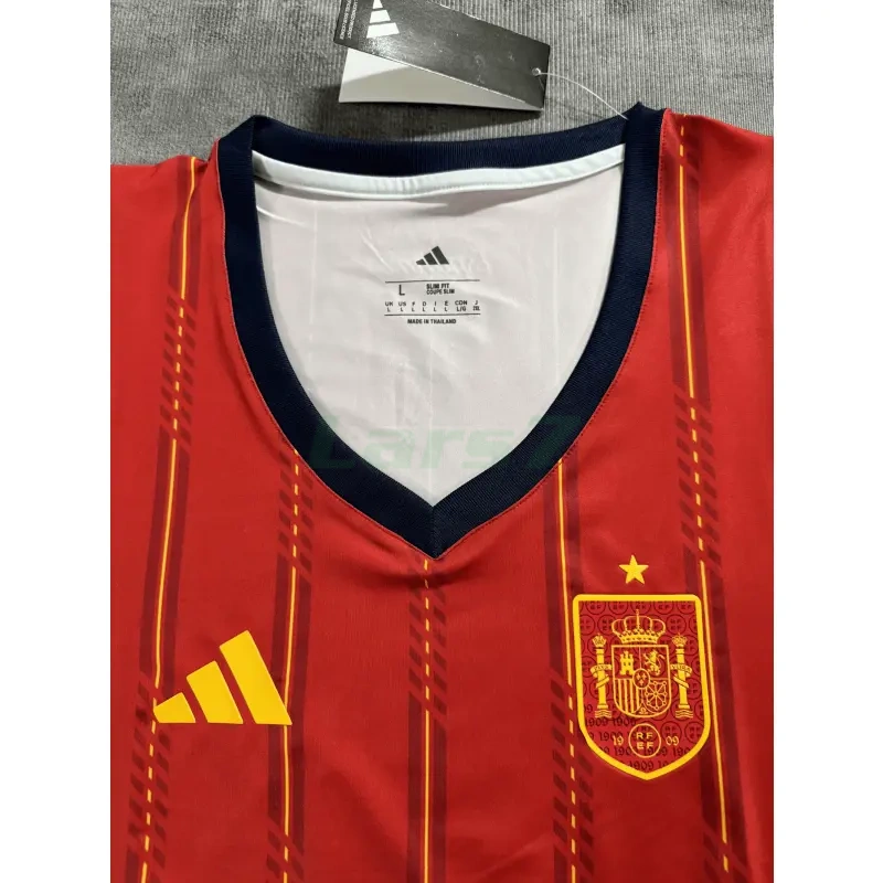 Top corto España 1ª Equipación Mundial 2026 Rojo/Azul Mujer