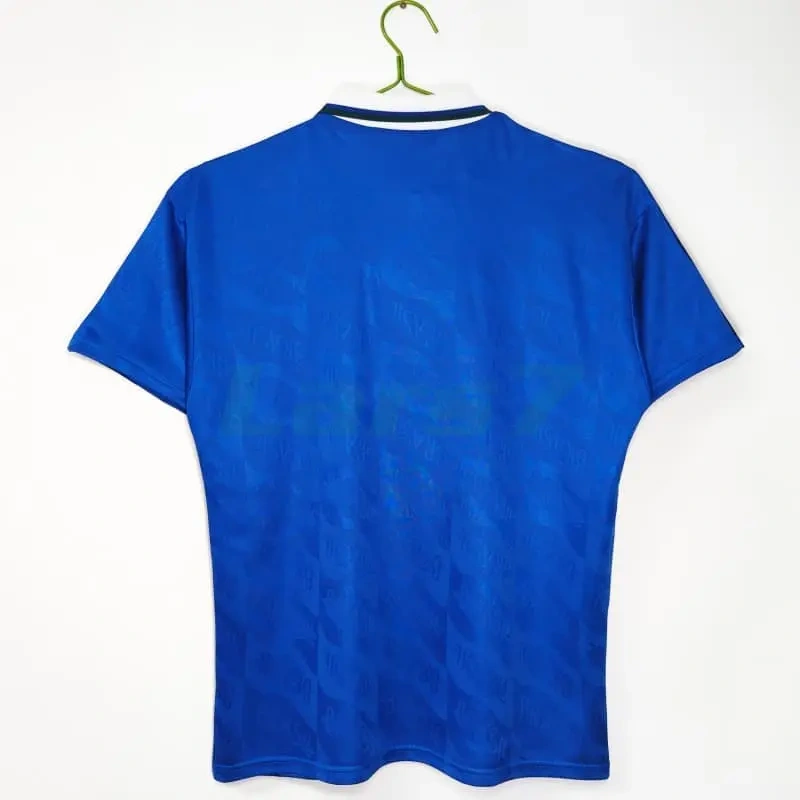 Camiseta Brasil 2ª Equipación Retro 1992 Azul