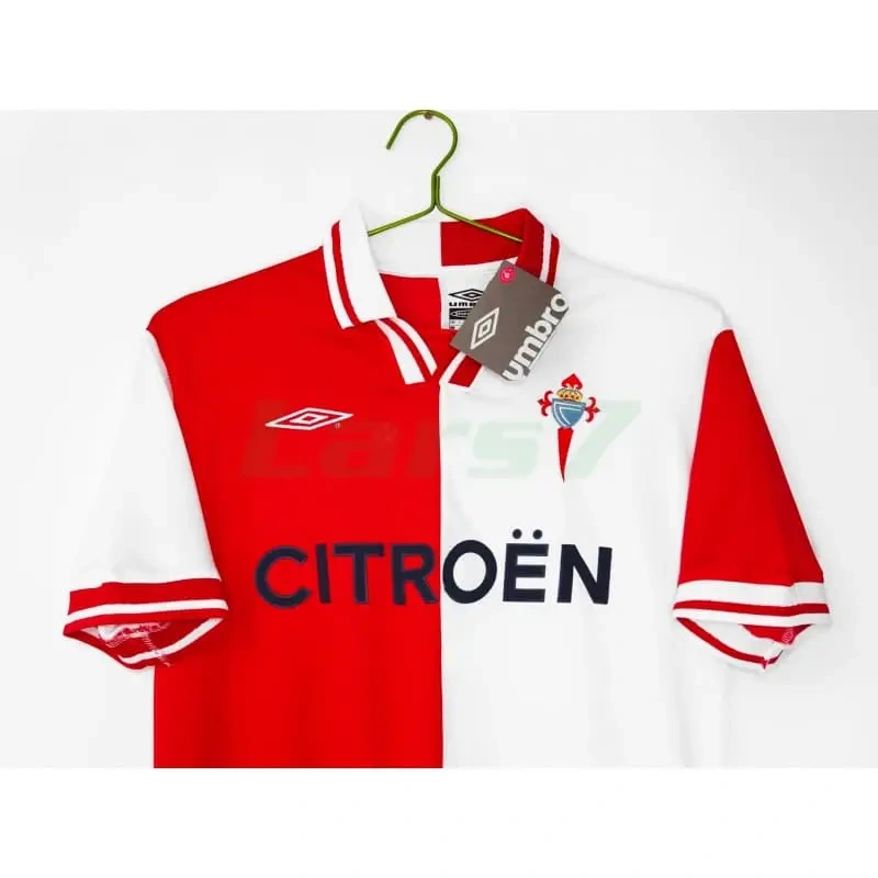 Camiseta Celta de Vigo 3ª Equipación Retro 2001/02 Rojo/Blanco