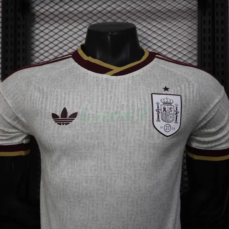 Camiseta España 2ª Equipación Mundial 2026 Blanco/Rojo (EDICIÓN JUGADOR)