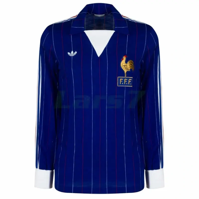 Camiseta Francia 1ª Equipación Retro 1980/82 ML Azul