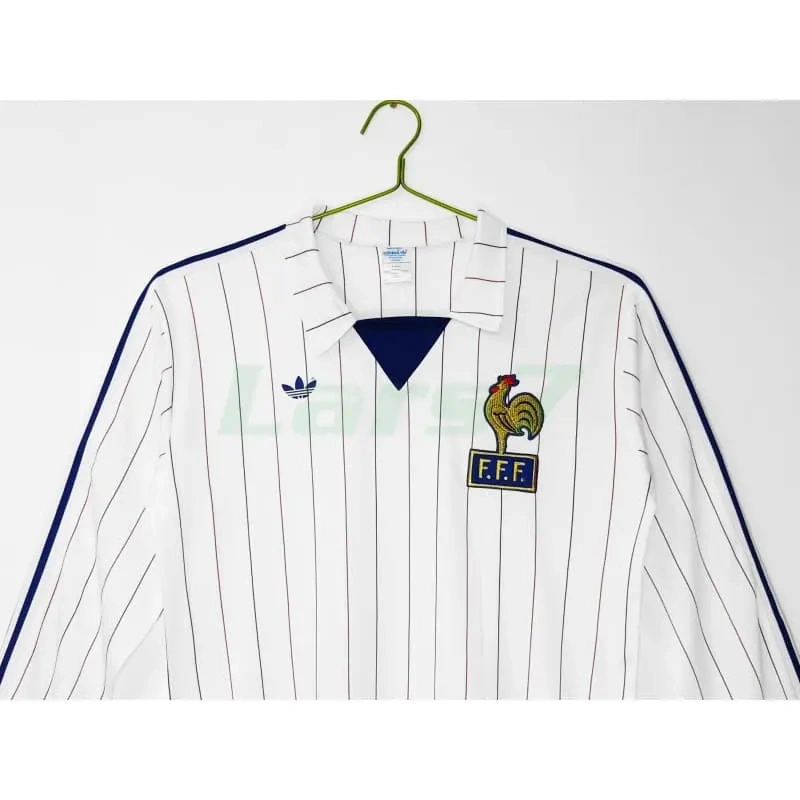 Camiseta Francia 2ª Equipación Retro 1980/82 ML Blanco