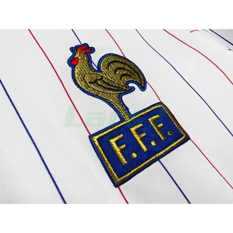 Camiseta Francia 2ª Equipación Retro 1980/82 ML Blanco