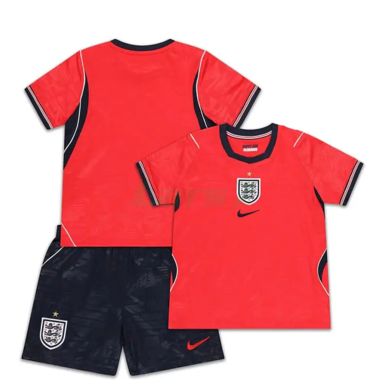 Camiseta Inglaterra 2ª Equipación Mundial 2026 Rojo/Azul Niño Kit