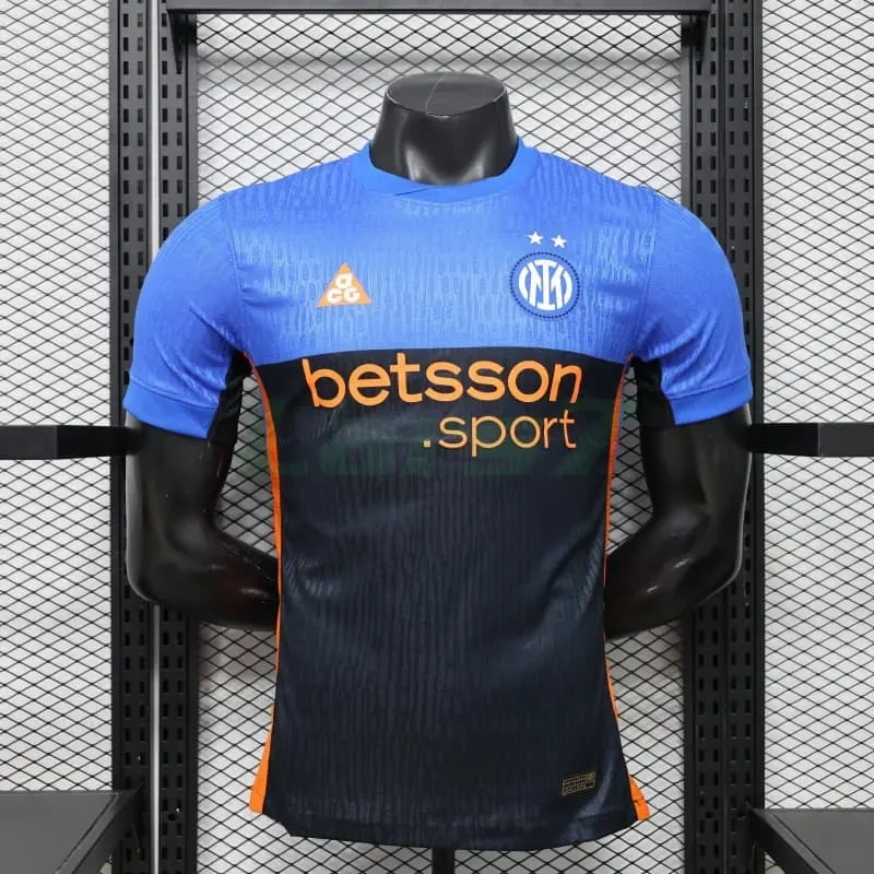 Camiseta Inter de Milan 4ª Equipación 2025/2026 Azul/Negro/Naranja (EDICIÓN JUGADOR)