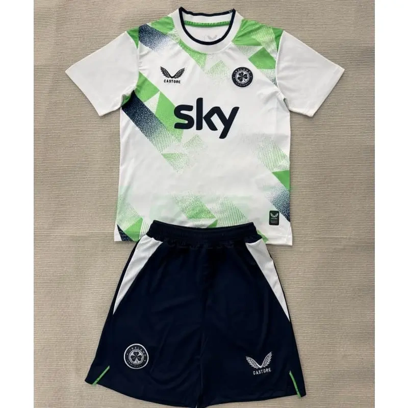 Camiseta Irland 2ª Equipación Mundial 2026 Blanco/Verde Claro Niño Kit
