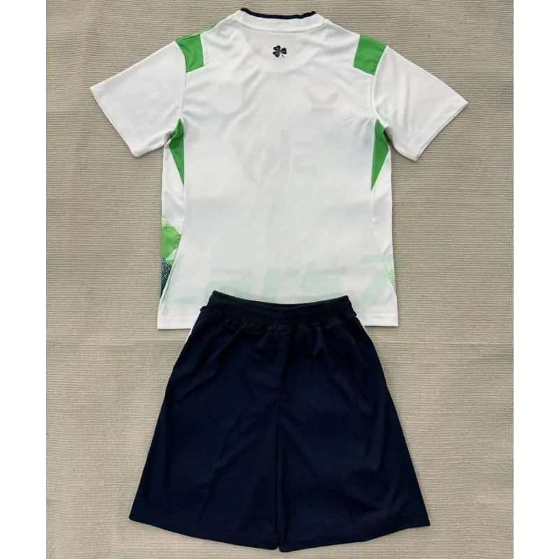 Camiseta Irland 2ª Equipación Mundial 2026 Blanco/Verde Claro Niño Kit