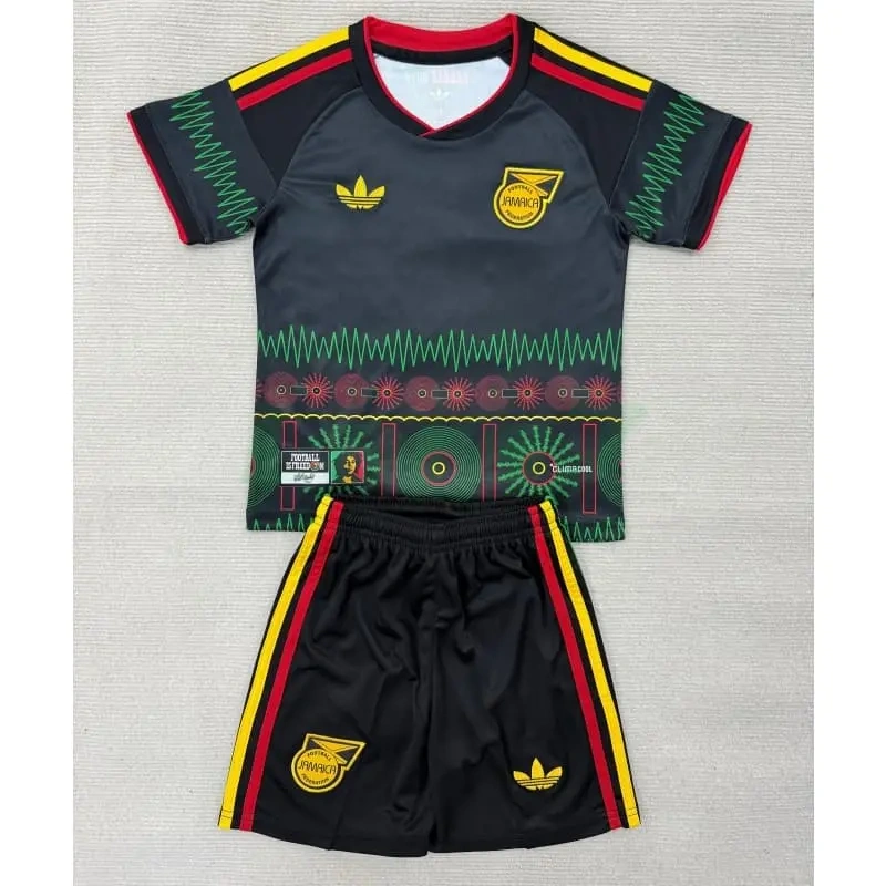 Camiseta Jamaica 2ª Equipación Mundial 2026 Negro Niño Kit