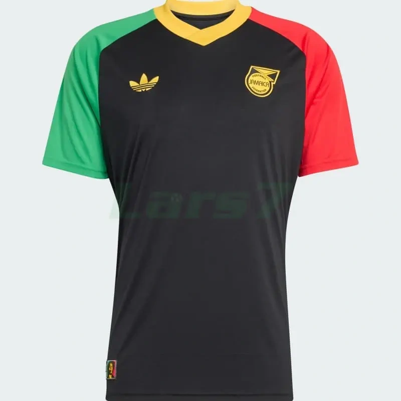 Camiseta Jamaica x Bob Marley 2ª Equipación 2026 Negro/Verde/Rojo