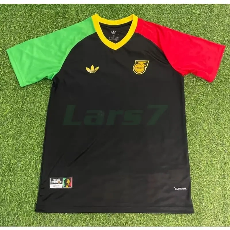 Camiseta Jamaica x Bob Marley 2ª Equipación 2026 Negro/Verde/Rojo