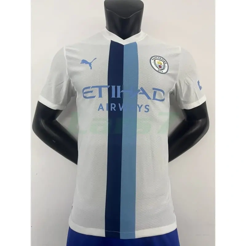 Camiseta Manchester City 2026/2027 Blanco/Azul (EDICIÓN JUGADOR)