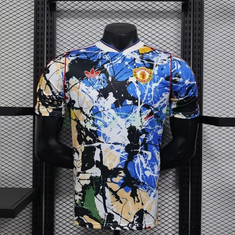 Camiseta Manchester United x Stone Roses 2025/2026 Edición Especial Multicolor (EDICIÓN JUGADOR)