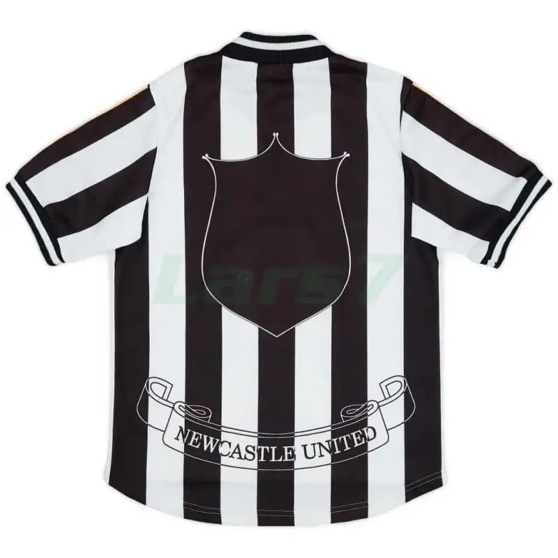 Camiseta Newcastle United 1ª Equipación Retro 1997/99 Negro/Blanco