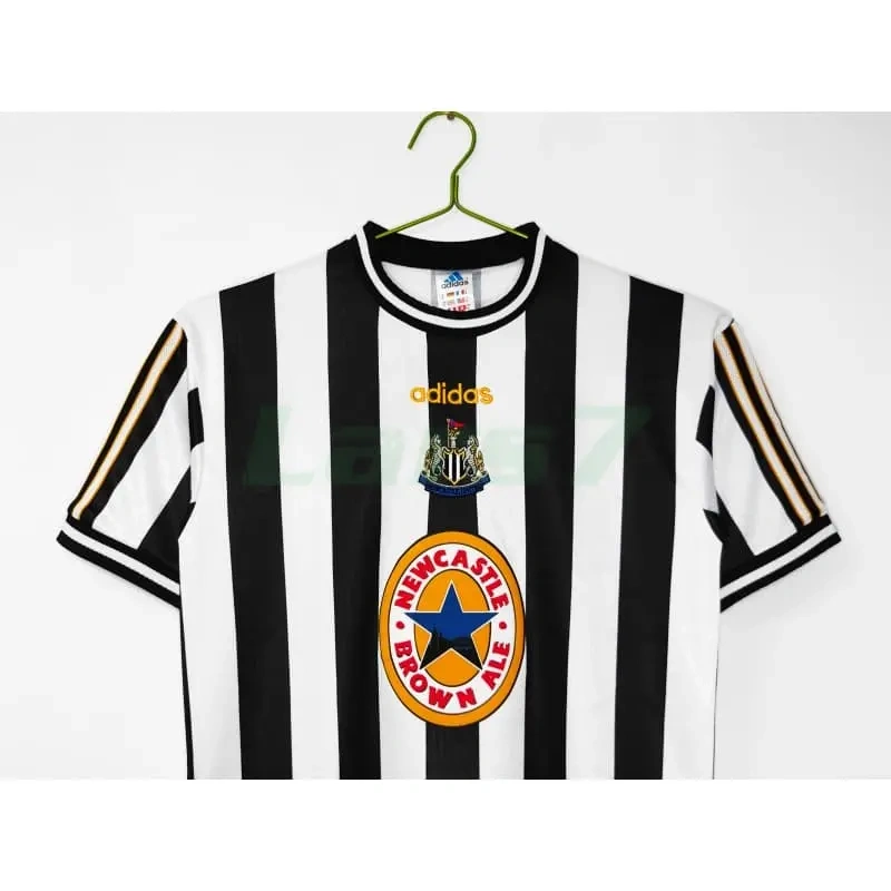 Camiseta Newcastle United 1ª Equipación Retro 1997/99 Negro/Blanco