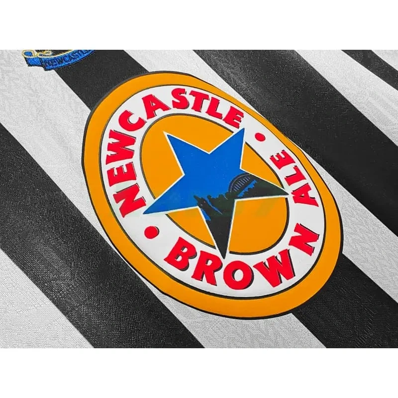 Camiseta Newcastle United 1ª Equipación Retro 1997/99 Negro/Blanco