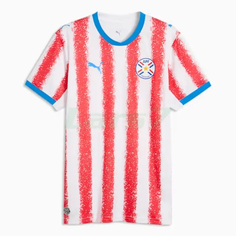 Camiseta Paraguay 1ª Equipación Mundial 2026 Rojo/Blanco