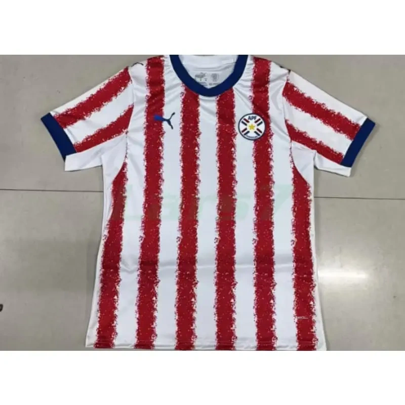 Camiseta Paraguay 1ª Equipación Mundial 2026 Rojo/Blanco