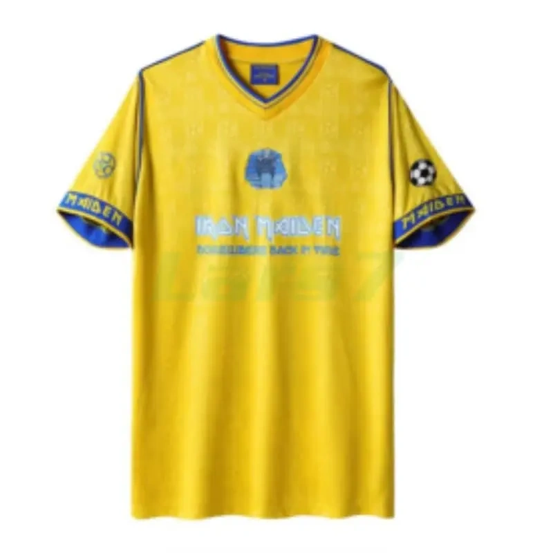 Camiseta West Ham United x Iron Maiden Equipación Retro 2008/09 Amarillo