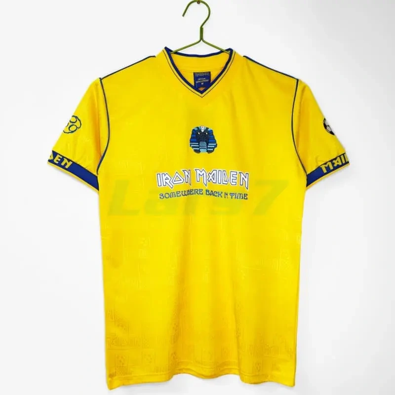 Camiseta West Ham United x Iron Maiden Equipación Retro 2008/09 Amarillo