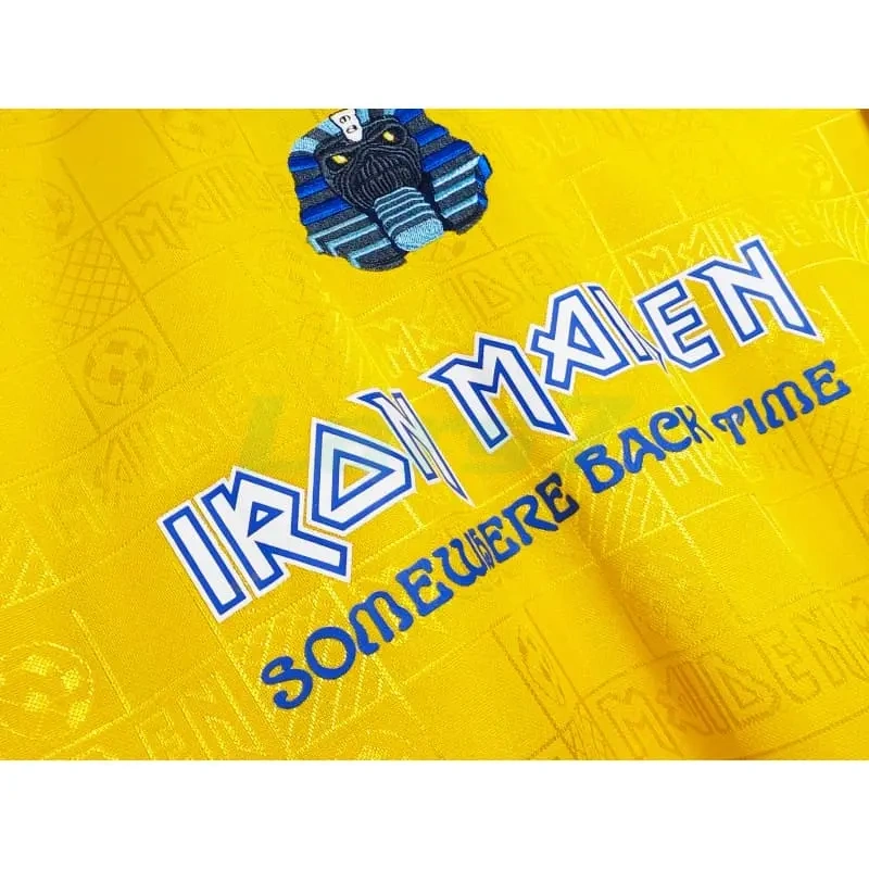 Camiseta West Ham United x Iron Maiden Equipación Retro 2008/09 Amarillo