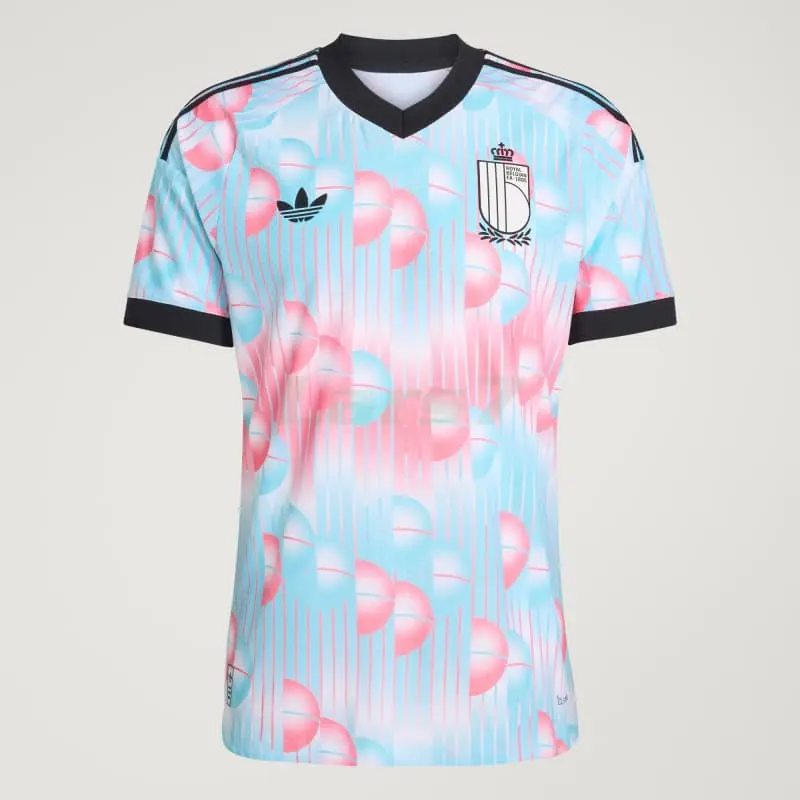 Camiseta Bélgica 2ª Equipación Mundial 2026 Rosa/Azul Claro