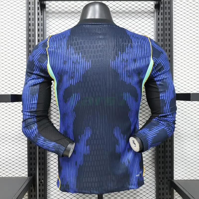 Camiseta Brasil 2ª Equipación Mundial 2026 ML Azul (EDICIÓN JUGADOR)