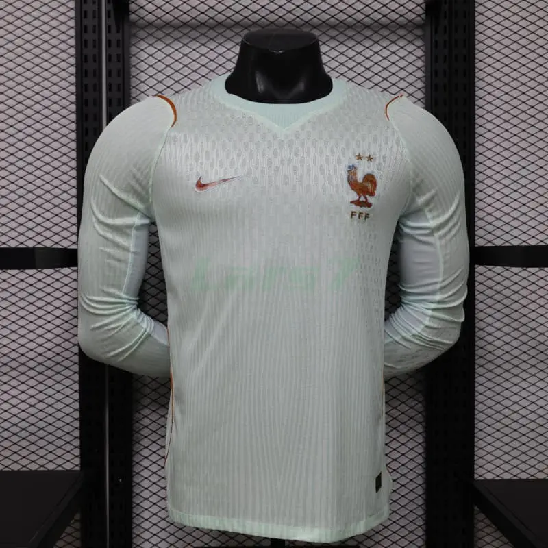 Camiseta Francia 2ª Equipación Mundial 2026 ML Verde Menta (EDICIÓN JUGADOR)
