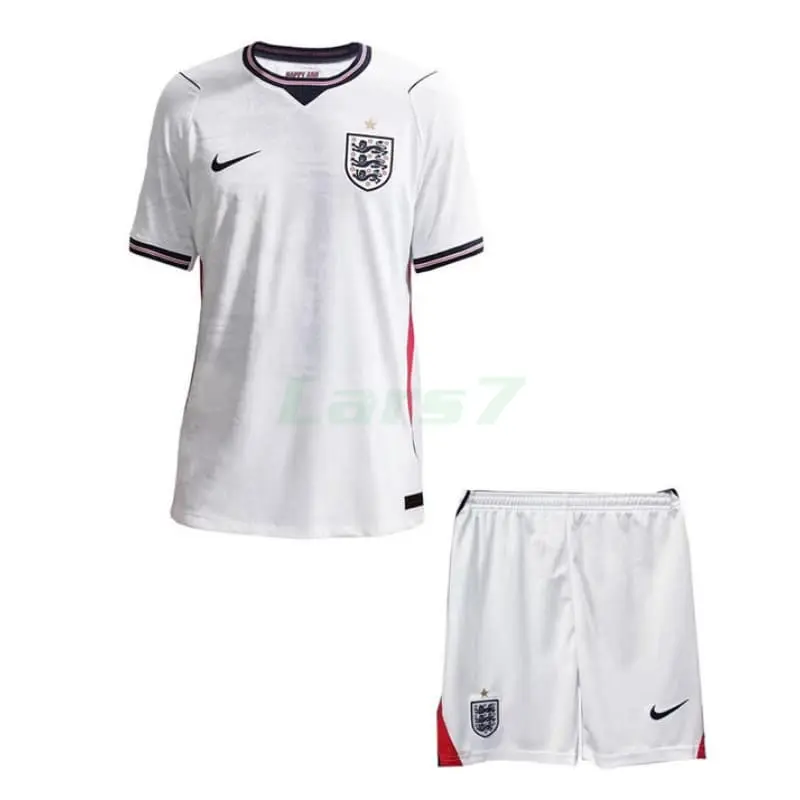 Camiseta Inglaterra 1ª Equipación Mundial 2026 Blanco Niño Kit