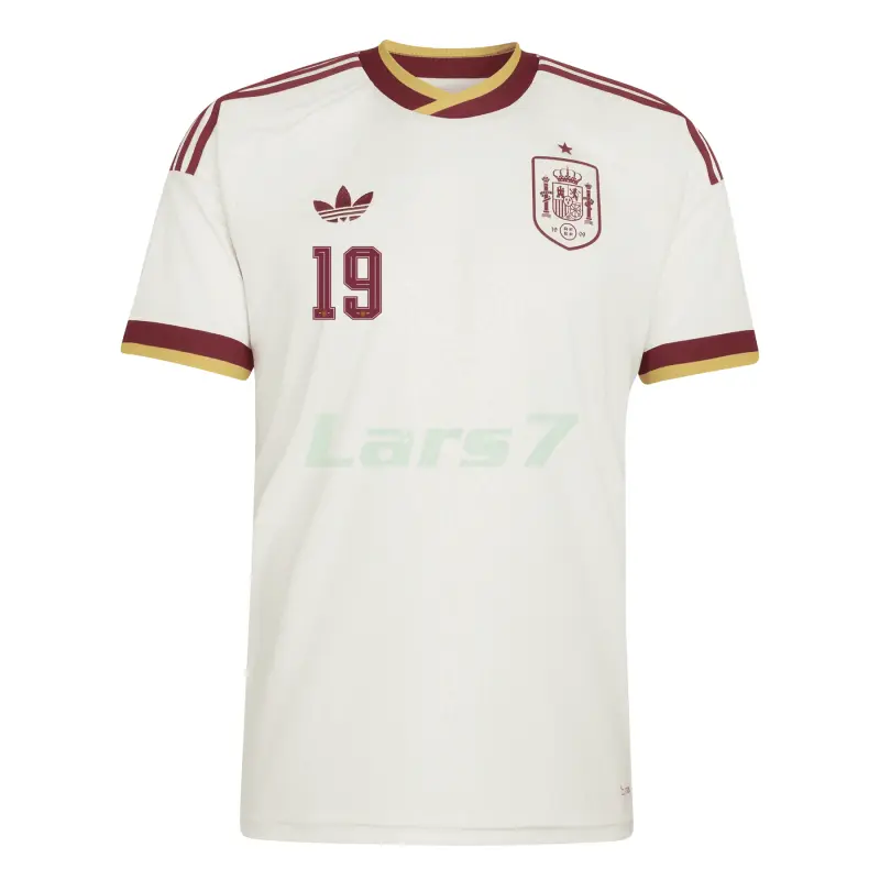 Camiseta Lamine Yamal 19 España 2ª Equipación Mundial 2026 Blanco/Rojo