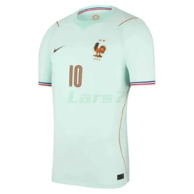Camiseta MBAPPE 10 Francia 2ª Equipación Mundial 2026 Verde Menta