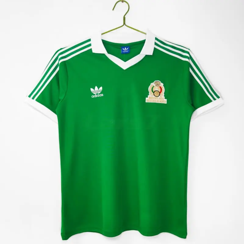 Camiseta México 1ª Equipación Retro 1986 Verde