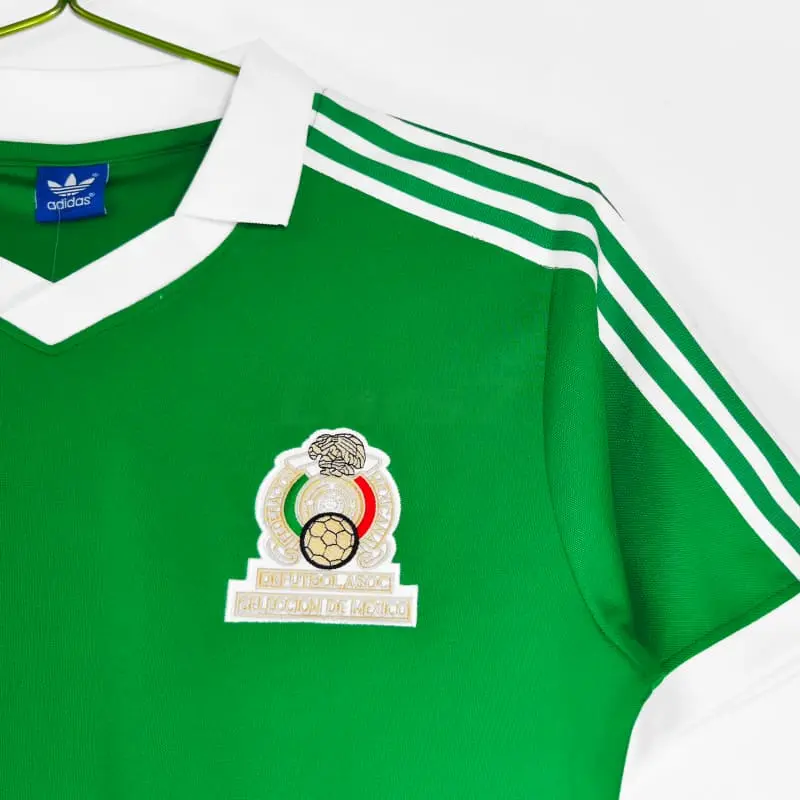 Camiseta México 1ª Equipación Retro 1986 Verde