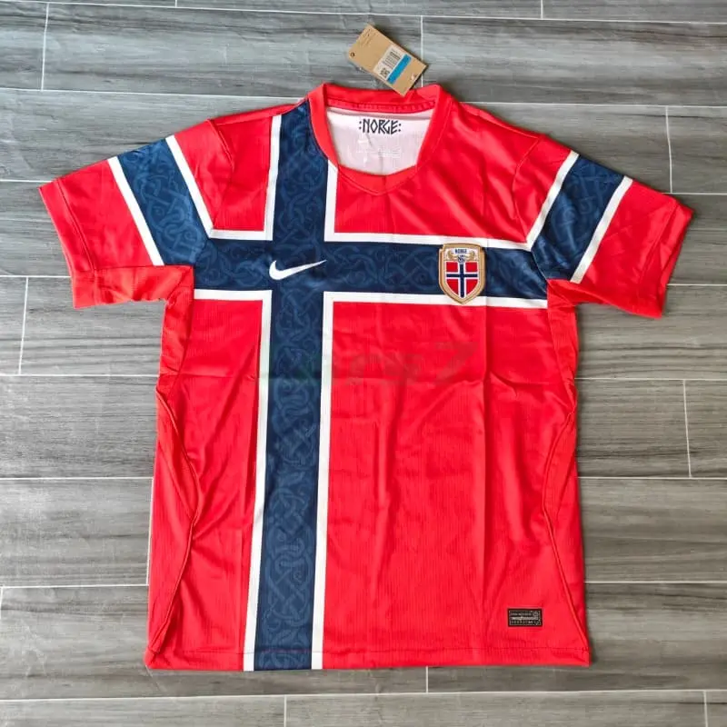 Camiseta Noruega 1ª Equipación Mundial 2026 Rojo/Azul