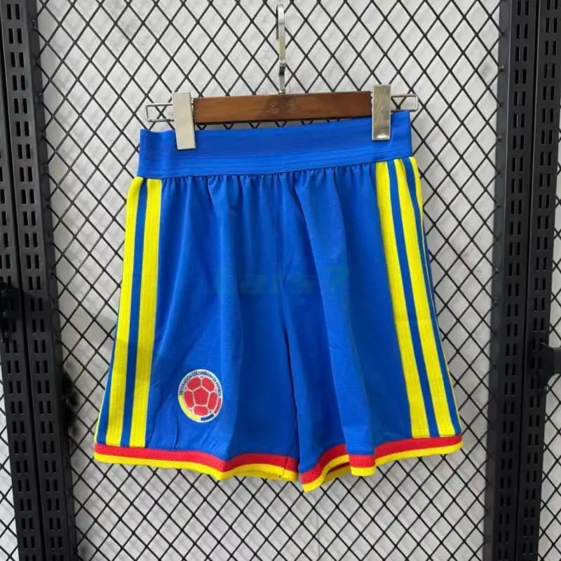 Pantalón Corto Colombia 1ª Equipación Mundial 2026 Azul (EDICIÓN JUGADOR)