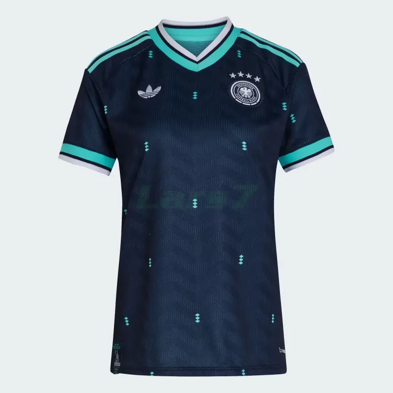 Camiseta Alemania 2ª Equipación Mundial 2026 Azul Mujer