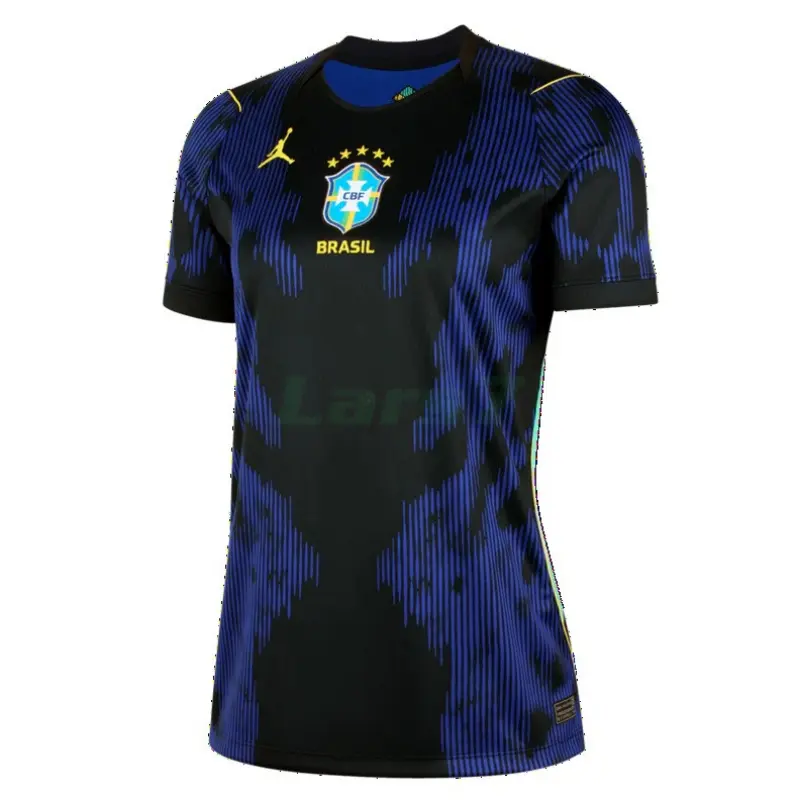 Camiseta Brasil 2ª Equipación Mundial 2026 Azul Mujer