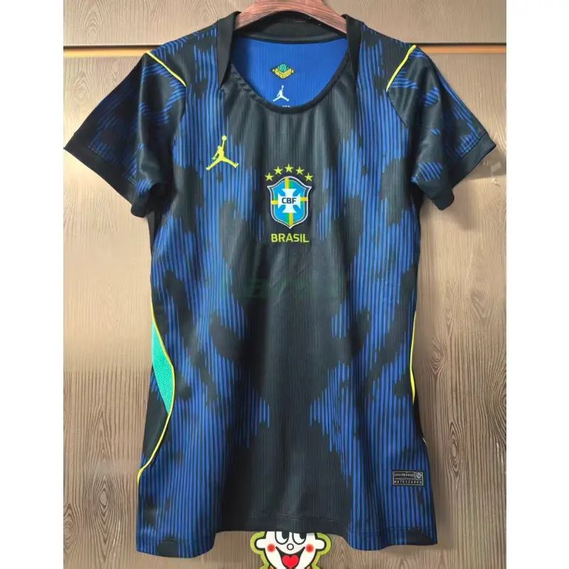 Camiseta Brasil 2ª Equipación Mundial 2026 Azul Mujer