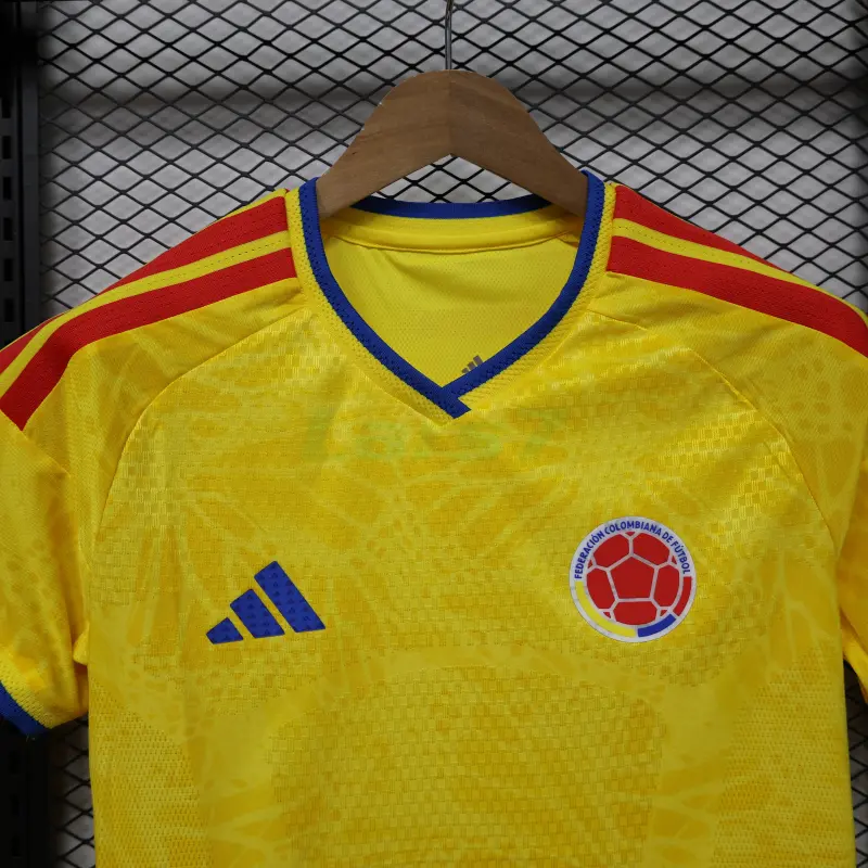 Camiseta Corta Colombia 1ª Equipación Mundial 2026 Corta Amarillo Mujer