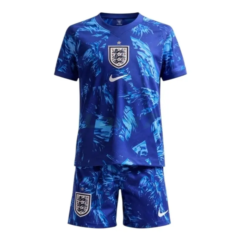 Camiseta de Portero Inglaterra Mundial 2026 Azul Niño Kit