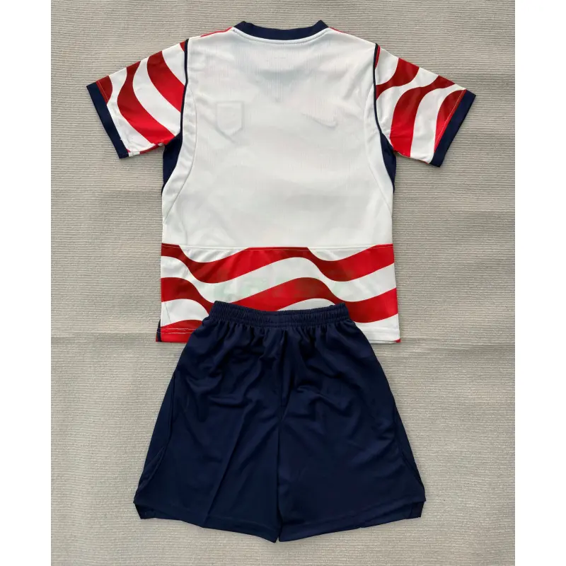 Camiseta EE.UU 1ª Equipación Mundial 2026 Rojo/Blanco Niño Kit