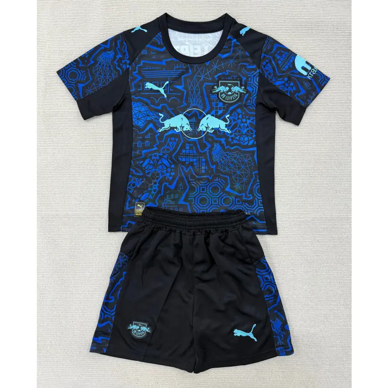 Camiseta Leipzig 2025/2026 Edición Especial Azul/Negro Niño Kit