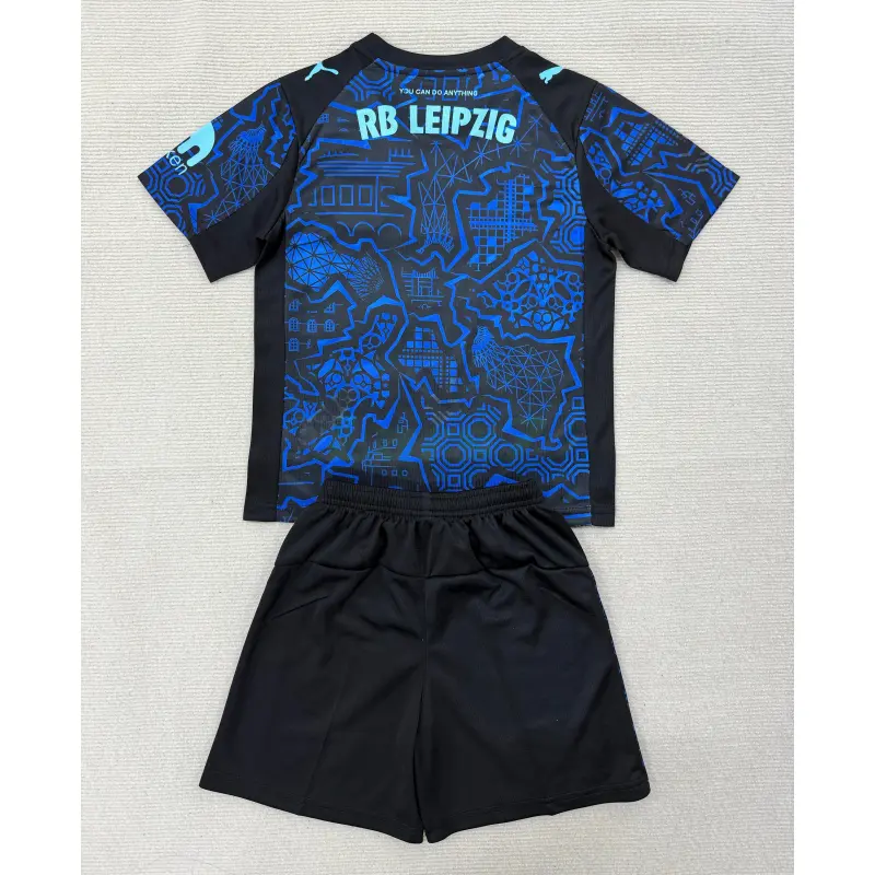 Camiseta Leipzig 2025/2026 Edición Especial Azul/Negro Niño Kit